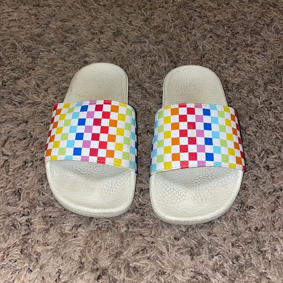 vans rainbow slides